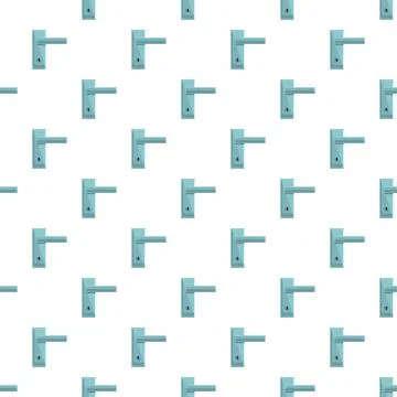 Door handle lever pattern creating seamless background texture Illustrazione stock
