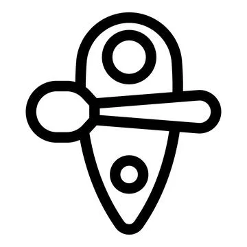Door handle lever in unique shape for interior design Illustration