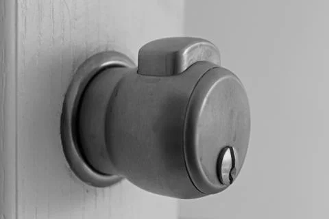 Door handle with lock Stock Photos