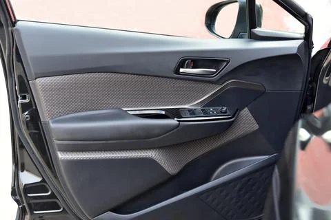 Door handle to open the car Stock Photos