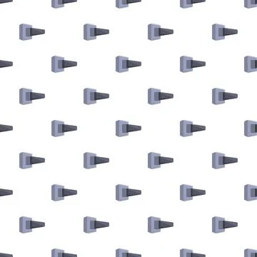 Door handle pattern creating a seamless architectural background Stock Illustration