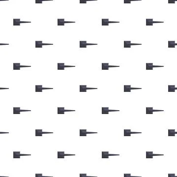 Door handle pattern repeating minimalist black design Illustration