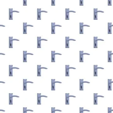 Door handle pattern seamless wallpaper background texture Stock Illustration