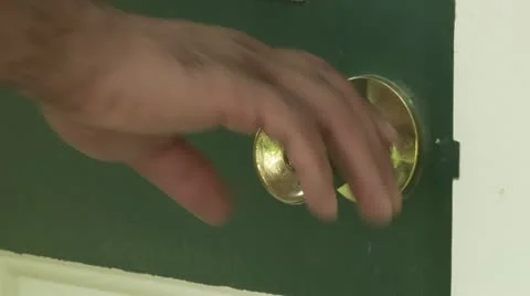 Door Handle Reaching Over Stock Footage 22778381