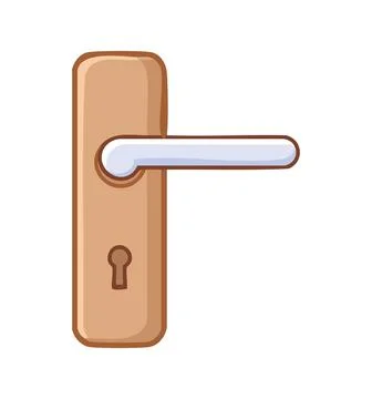 A Door handle simple illustration Stock Illustration