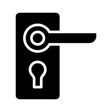 Door handle Vector Icon Design Illustration Illustration