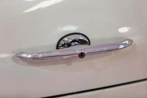 Door handles of old-timer Stock Photos