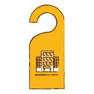 Door hanger icon Stock Illustration