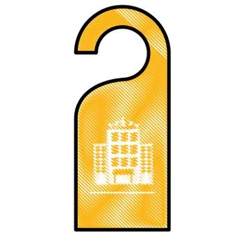 Door hanger icon Stock Illustration