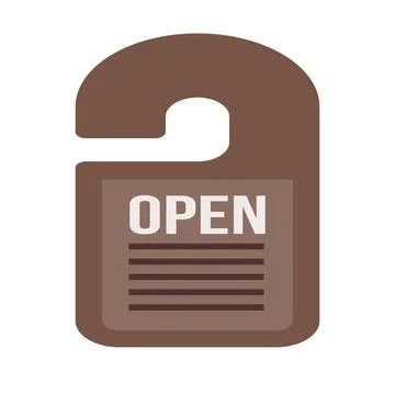 Door Hanger 스톡 일러스트