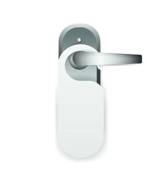 Door hanger on whte background. Vector illustration. Stock Illustration