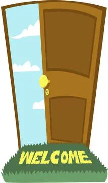 Door to heaven! Stock Illustration