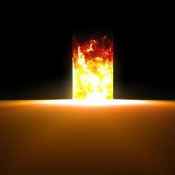 Door to hell Stock Illustration