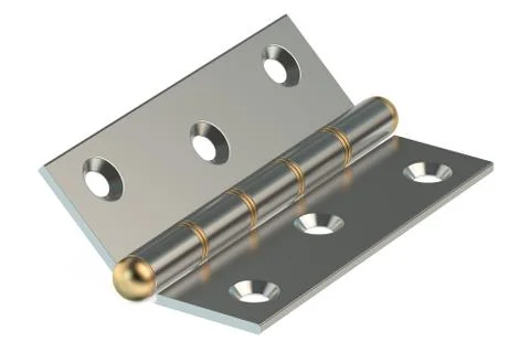 Door Hinge 3D rendering Stock Illustration