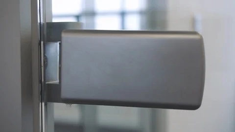 Door Hinge Stock Footage 128811750