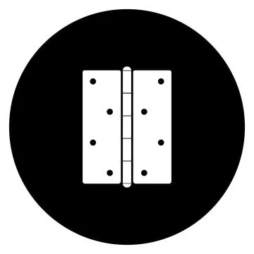 Door hinge icon design Illustrazione stock