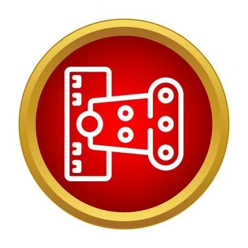Door hinge icon illustrating hardware and construction concepts Stock Illustration