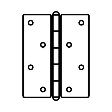 Door hinge icon Stock Illustration