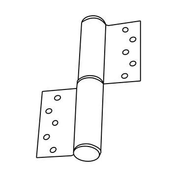 Door hinge icon Illustrazione stock