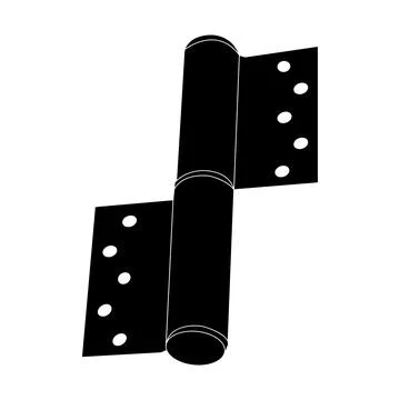 Door hinge icon Illustrazione stock