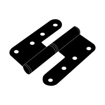 Door hinge icon Illustrazione stock
