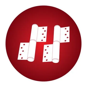 Door hinge icon Illustrazione stock