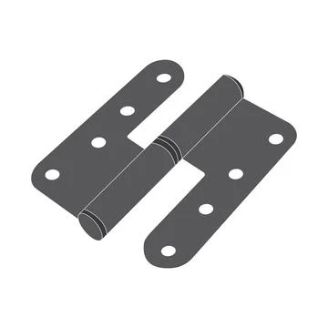 Door hinge icon Illustrazione stock