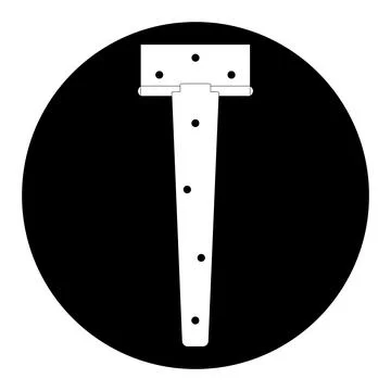 Door hinge icon Illustrazione stock