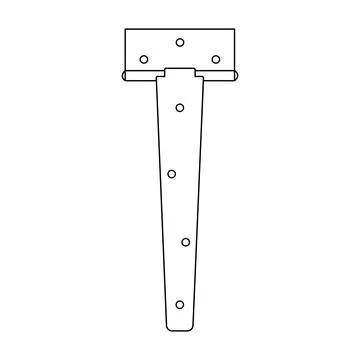 Door hinge icon Illustrazione stock