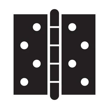 Door hinge icon vector for graphic design, logo, website, social media, mobil Illustrazione stock