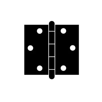 Door hinge icon on white background. flat style. door hinge sign. Stock Illustration