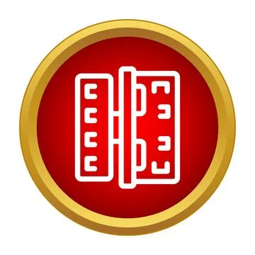 Door hinge security hardware icon in flat style イラスト素材