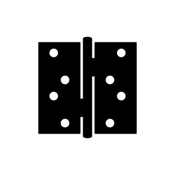 Door hinges icon vector Illustrazione stock