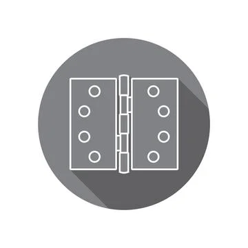 Door hinges icon vector Illustrazione stock