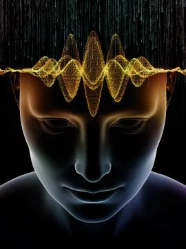 Door to Human Mind Stock Illustration