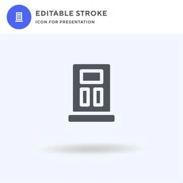 Door icon vector, filled flat sign, solid pictogram isolated on white, logo Stock Illustration