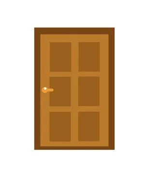 Door icon vector illustration Stock Illustration