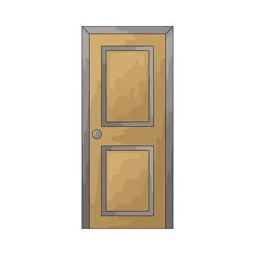 Door  illustration Ilustración de archivo
