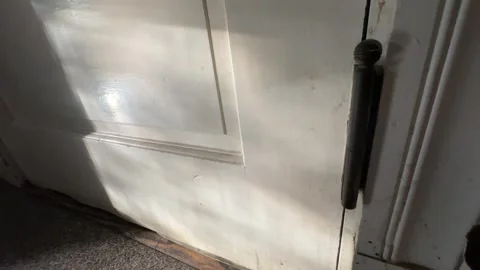 DOOR INSIDE OLD HOME Video stock 264927223