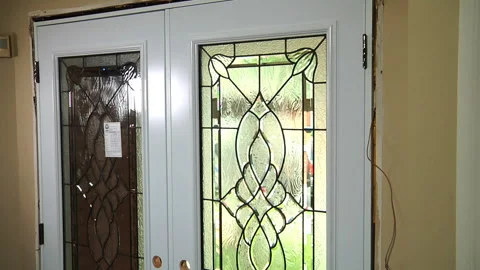 Door installation Stock Footage 133616001