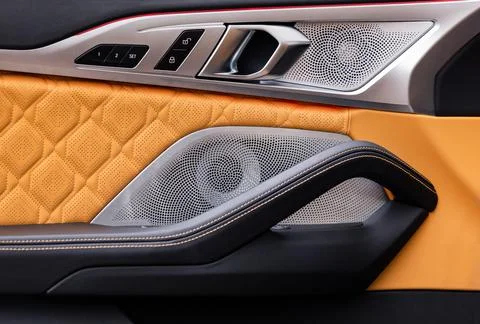 Door in interior of a car Stock Photos