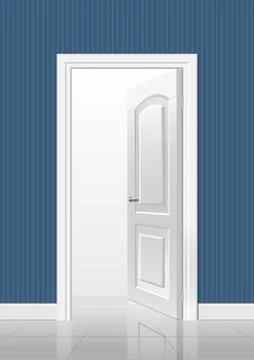 Door in the interior Stock Illustration
