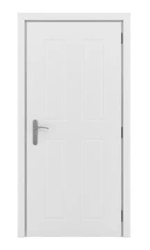 Door isolated on white background. 3d illustration Stock Illustration