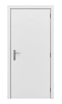 Door isolated on white background. 3d illustration Stock-Illustration