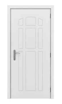 Door isolated on white background. 3d illustration Stock Illustration