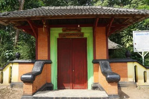 The door to Javanese Historical Sendang Sani in Pati, Central Jav, Indonesia Stock Photos