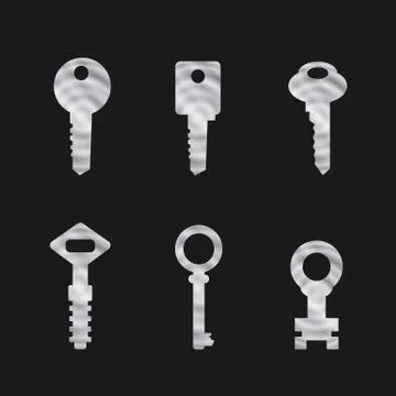 Door key set . eps 10 vector illustration Stock Illustration