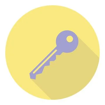 Door Key Symbol Stock Illustration