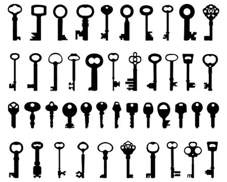 Door keys Stock Illustration