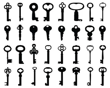 Door keys Stock Illustration